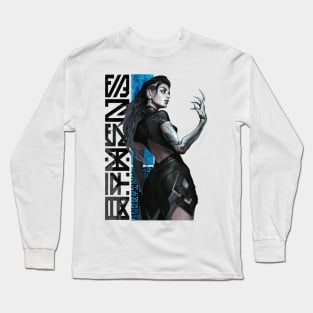 Cyberpunk Warrior Gril Long Sleeve T-Shirt